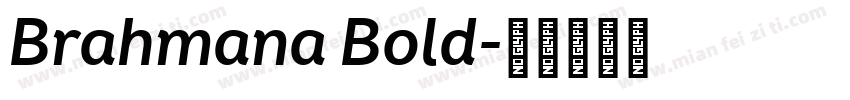 Brahmana Bold字体转换